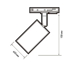 Трековый светильник Jazzway PTR 26 5038004A 2