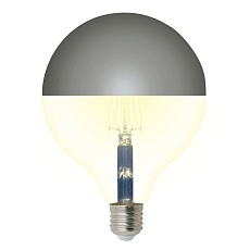 Лампа светодиодная Uniel E27 4W 3000K зеркальная LED-G125-4W/3000K/E27/CL MIRROR/CHROME PLS02WH UL-00011793 2