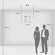 Подвесной светодиодный светильник De City Конти 488013201 1