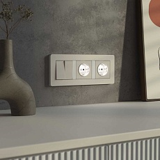 Розетка с подсветкой Werkel айвори a069610 1