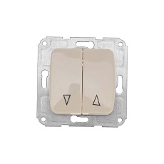 DEA Выключатель для жалюзи 2кл с/у 10А мех. Беж KRANZ KR-78-0239