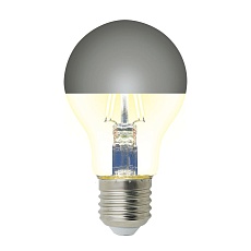 Лампа светодиодная Uniel E27 4W 3000K зеркальная LED-A60-4W/3000K/E27/CL MIRROR/CHROME PLS02WH UL-00011795 2