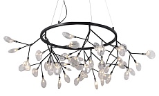 Подвесная светодиодная люстра Crystal Lux Evita SP45 D BLack/Transparent 2