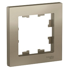 Рамка 1-постовая Systeme Electric AtlasDesign шампань ATN000501