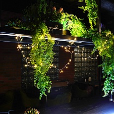 Светодиодная гирлянда Кластер (на проволоке) Feron CL584 линейная 400 LED 12м 2700К, c питанием от сети 230V, прозрачный шнур 51447 1