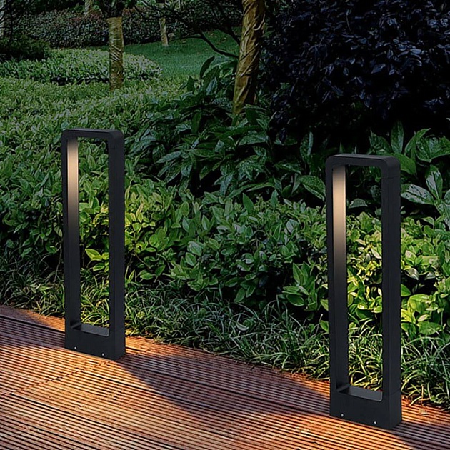 Уличный светодиодный светильник Arte Lamp Trapezio A2080PA-1BK Фото № 3