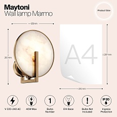 Бра Maytoni Marmo MOD099WL-01G2 1