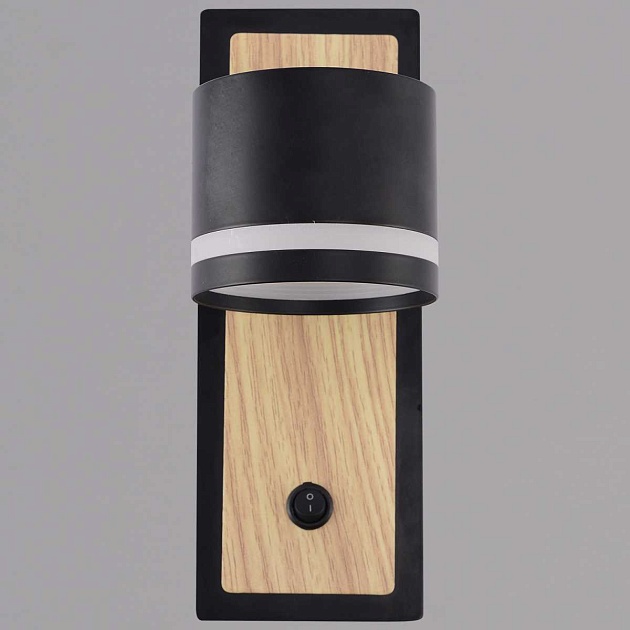 Бра Reluce 22540-0.2-01 BK+WOOD Фото № 2