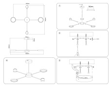 Потолочная светодиодная люстра Ambrella light Comfort LineTech FL51631 3