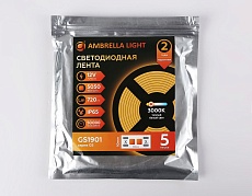 Светодиодная влагозащищенная лента Ambrella Light 7,2W/m 30LED/m 5050SMD теплый белый 5M GS1901 3