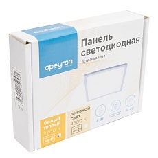 Встраиваемая светодиодная панель Apeyron 06-25 3