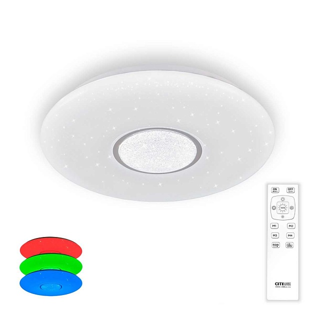 Потолочный светодиодный светильник Citilux Санта CL723330G изображение 1 Потолочный светодиодный светильник Citilux Санта CL723330G Фото № 1