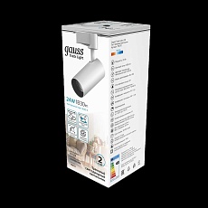 Трековый светодиодный светильник Gauss Track Light Led TR070 3