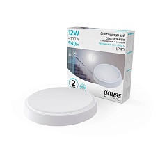 Настенно-потолочный светодиодный светильник Gauss Hall 193411212-S 1