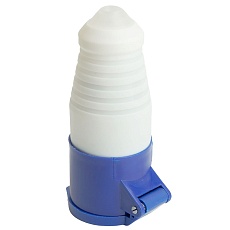 Розетка переносная 2P+PE Stekker с крышкой синий RST16-213-44 49438 2