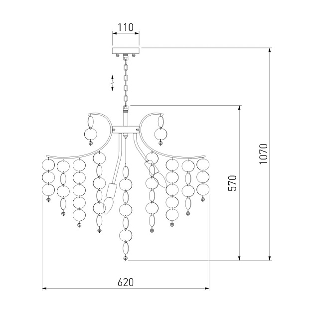 Подвесная люстра Bogates Bolla 335/9 Smart изображение 3 Подвесная люстра Bogates Bolla 335/9 Smart Фото № 3