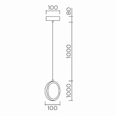 Подвесной светильник LED4U L7108-150 СR 1