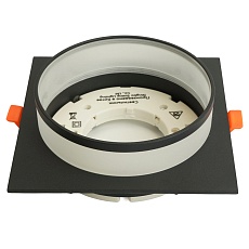 Светильник встраиваемый Feron DL701 потолочный GX70 черный квадрат 51096 5