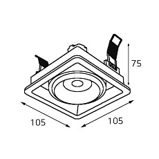Встраиваемый светильник Italline DE-311 white 2