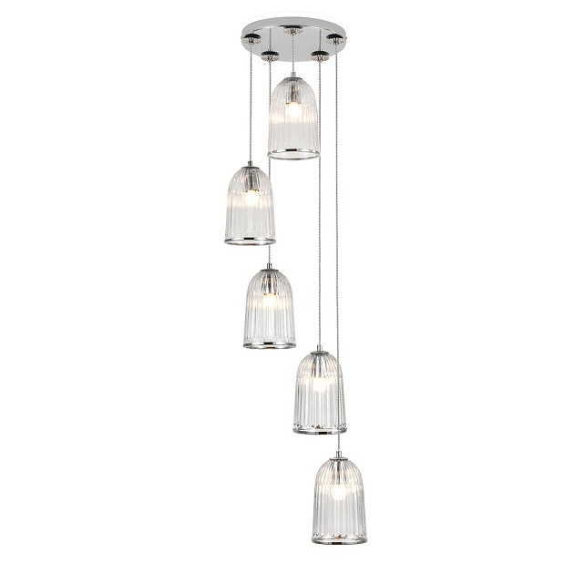 Подвесная люстра Indigo Lucido 11046/5P Chrome V000483 изображение 4 Подвесная люстра Indigo Lucido 11046/5P Chrome V000483 Фото № 4
