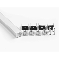 Профиль накладной LEDS POWER СПН1712 алюм. анод-й с матовым рассеивателем 2м 008431 1
