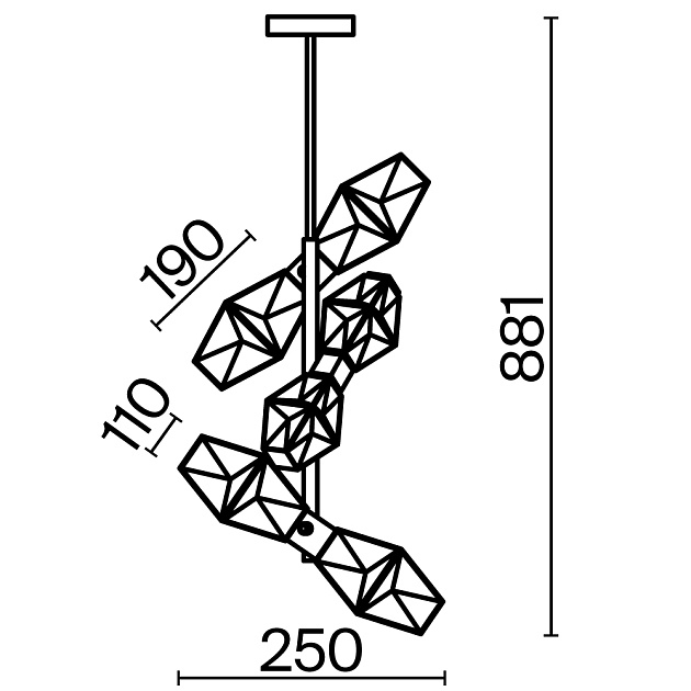 Подвесной светильник Maytoni MOD325PL-06G1 Фото № 2