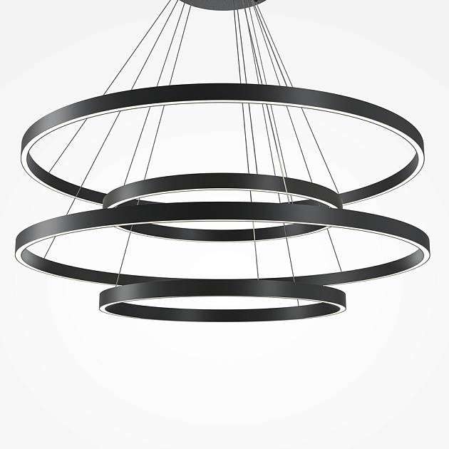 Подвесной светодиодный светильник Maytoni Rim MOD058PL-L174BK Фото № 4