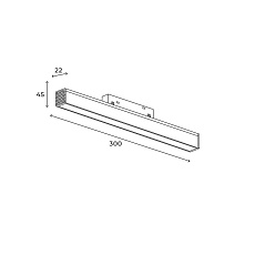 Трековый линейный светильник Hesby Lighting ElDeko, 12Вт-4000К, чёрный HSBL_0078 2