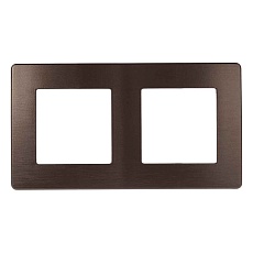 Рамка 2-постовая ЭРА 12 сатин бронза 12-5102-13 Б0052516