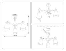 Потолочная люстра Ambrella light Traditional Loft TR82204 2