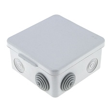 Коробка распаячная КМР-030-014 с крышкой наружная (100х100х55), 8 мембранных вводов IP54 EKF PROxima plc-kmr-030-014