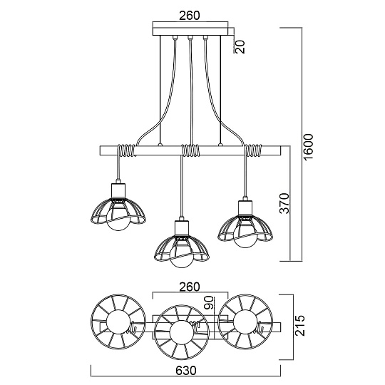 Подвесной светильник Vele Luce Formula VL6482P03 изображение 4 Подвесной светильник Vele Luce Formula VL6482P03 Фото № 4