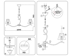 Подвесная люстра Ambrella Light High Light Modern LH57093 1
