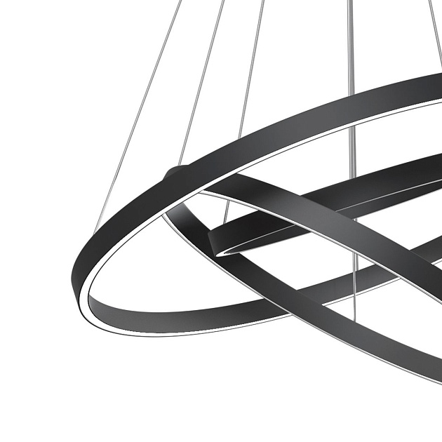 Подвесной светодиодный светильник Maytoni Rim MOD058PL-L100BK Фото № 3