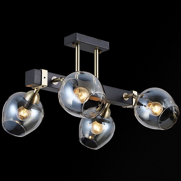 Потолочная люстра Illumico IL9736-4CSQ-79 BK AB Фото № 1