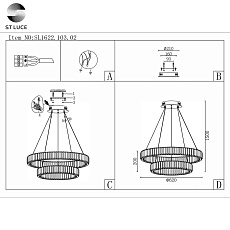 Подвесная светодиодная люстра ST Luce Tivoli SL1622.103.02 4