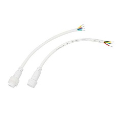 Соединительный кабель (4pin) герметичный (IP67) 4х0.75мм² белый REXANT 11-9440