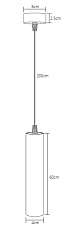 Подвесной светодиодный светильник Fiberli Tube460WN 12110204 1