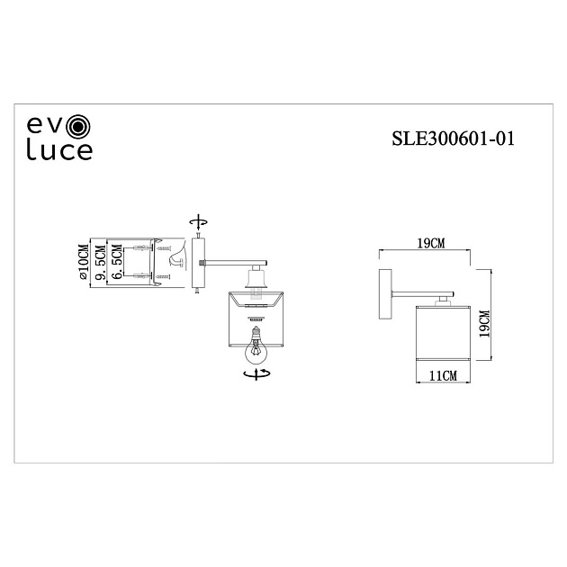 Бра Evoluce Essenza SLE300601-01 изображение 2 Бра Evoluce Essenza SLE300601-01 Фото № 2