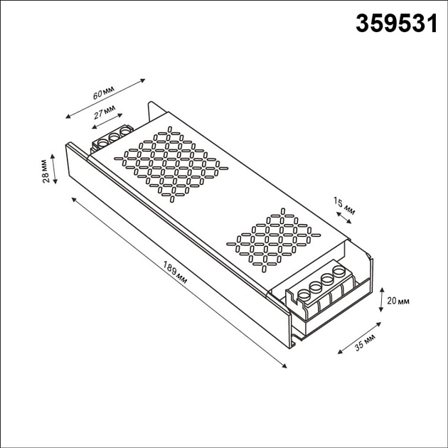 Драйвер Novotech DRIVE 359531 изображение 2 Драйвер Novotech DRIVE 359531 Фото № 2