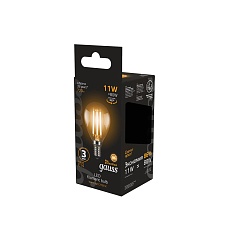 Лампа светодиодная филаментная Gauss E14 11W 2700К прозрачная 105801111 4
