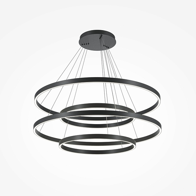 Подвесной светодиодный светильник Maytoni Rim MOD058PL-L174BK Фото № 2