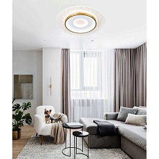 Потолочный cветильник LED4U L1027-500 WH-GD 1