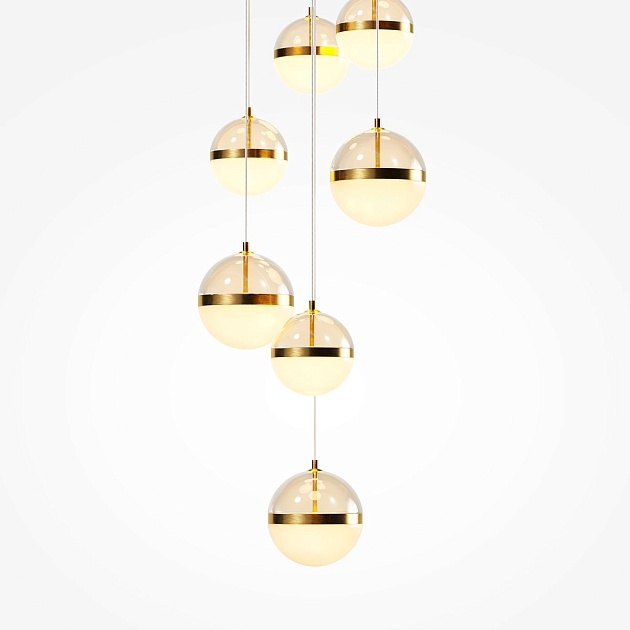 Подвесная светодиодная люстра Maytoni Area MOD295PL-L120BBS3K Фото № 6