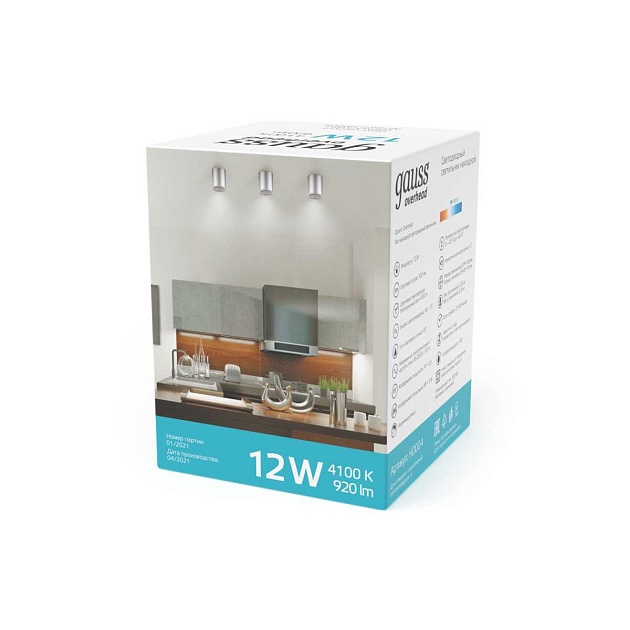 Потолочный светодиодный светильник Gauss Overhead HD004 Фото № 7