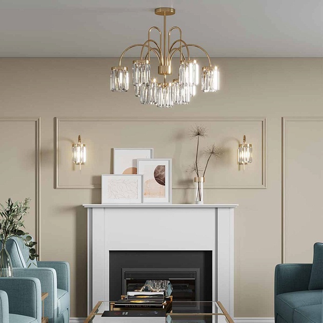 Подвесная люстра Odeon Light Classic Vassa 4987/6 изображение 5 Подвесная люстра Odeon Light Classic Vassa 4987/6 Фото № 5