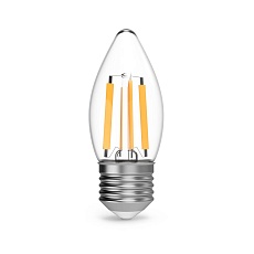 Лампа светодиодная филаментная Gauss E27 11W 4100K прозрачная 103802211
