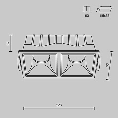 Встраиваемый светильник Maytoni Alfa LED DL043-02-10W3K-SQ-W 5
