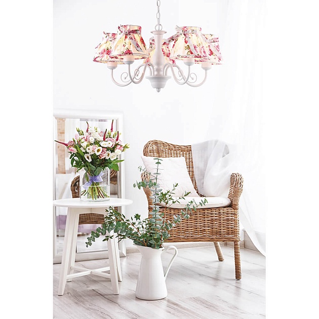 Подвесная люстра Arte Lamp A7021LM-5WH Фото № 5