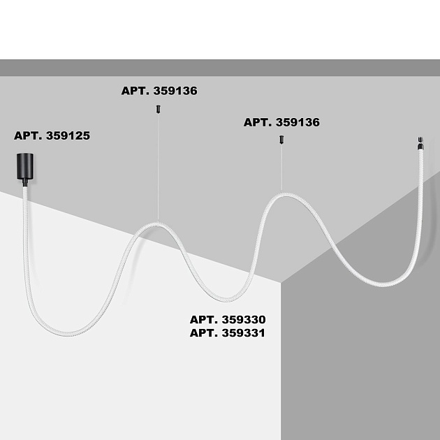 Подвесной светодиодный светильник Novotech Ramo Konst 359330 Фото № 6